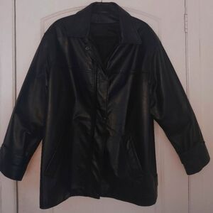 Oversized Black Unisex Jacket